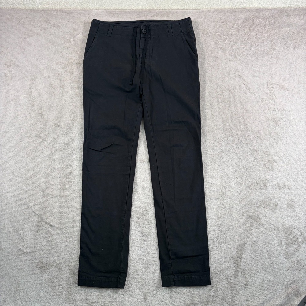 James Perse Cotton Canvas Utility‎ Pant in Black Men Actual 34x31 (Tag 30) $295